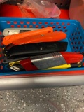 Basket lot of razor knife tools