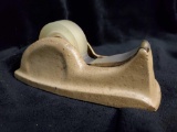 Old School CAST Iron Tape Dispenser, vintage