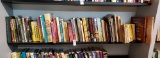 Book shelf grouping including fiction, Christian, crossword, vintage and newer