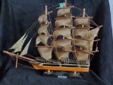 Vintage model CONSTITUTION 1814 wooden ship