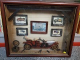 Cool Antique Cars ShadowBox, framed art