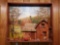 Very Cool Farmhouse scene Country Art, Diorama style, handpainted