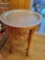 Hand Forged Hammered EVERLAST METAL tray and caned stool