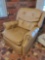 Great COWBOY RECLINER! vintage studded recliner chair, tan