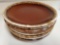 (8) HULL brown drip glaze 10.5