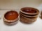 (9) Vintage HULL brown drip glazed Soup and Cereal bowls