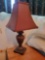 Bronze tone, Urn style small bedside lamp