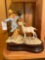 Awesome Larger Signed Lowell Davis figurine Goat and Scarecrow