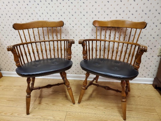 2 (of 8) Nichols and Stone Windsor Chairs, vintage