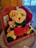 Vintage THE TRUE STORY OF CHRISTMAS animated musical bear, in box