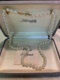 Vintage Krementz Classic Elegance Simulated pearl necklace