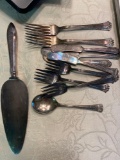 Wonderful lot of antique silverplate flatware and more