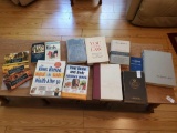 Vintage book grouping including Webster, Medical, Nat'l Parks, Law