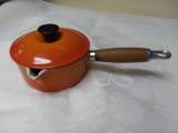 Awesome Orange #14 Le Creuset Lidded Pot, vintage