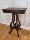 Antique Eastlake side table, small rectangle