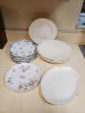 Vintage plate grouping including HAVILAND, H&Co. FRANCE, Stewbenville