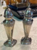 Pair of beautiful antique silverplate shakers