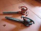 (2) Black and Decker blowers BV3100 and BV3600