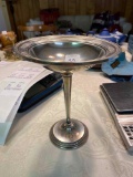 Beautiful International Sterling Silver weighted compote