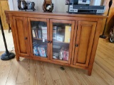 Media Cabinet with shelving and cabinet storage