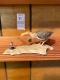 Signed Lowell Davis figurine Goose and Mouse
