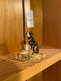 Signed Lowell Davis figurine Hound Dog