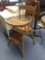 vintage wooden high chair, removable tray
