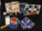 Grouping of vintage New York Giants memorabilia including unopened checkers game