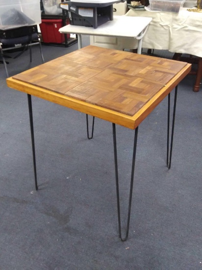 Cute Hairpin Leg, Interesting Nordic Style Wood Top Table