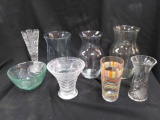 glass grouping including cut and pressed, mostly clear