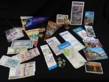 Travel Group including foreign money, patches, pennants, brochures