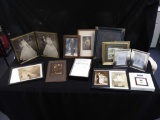 early 1900s photos, wedding, and contemporary frames with clock