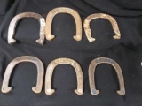 (6) Ringer and Double Ringer Cast Horseshoes