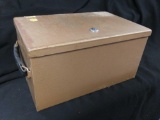 Insulated Vintage Metal Rockaway metal lock box with keys