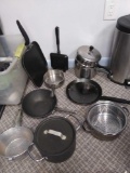 Pots and Skillets Including All Clad and Commercial Aluminum Cookware Co