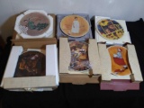 COLLECTION OF (6) NORMAN ROCKWELL KNOWLES 1970s - 1980 Christmas plates IN BOXES WITH PAPERS,