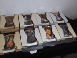 COLLECTION OF (8) NORMAN ROCKWELL KNOWLES PORTRAIT plates IN BOXES WITH PAPERS, numbered