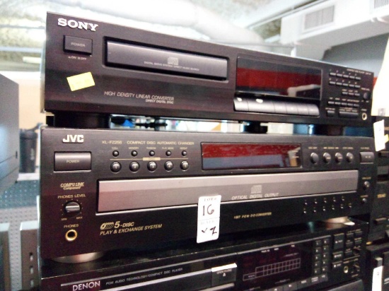 2 CD player systems Sony and JVC