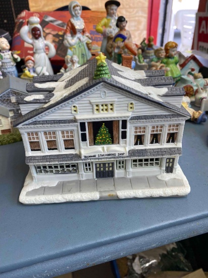 Norman Rockwell?s Studio Christmas lighted building from Christmas in Stockbridge collection