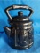 American Bisque Martha George Teapot Kettle Cookie Jar Black Vintage