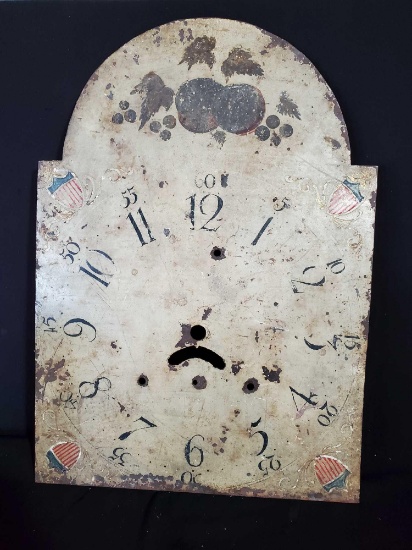 Cool Grandfather Clock face, heavy metal, very vintage!