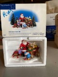 Colorful Dept 56 Original Snow Village Santa Comes to Town 1999