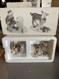 Christmas at the Farm Dept 56 Snow Village Set of 2