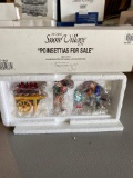 Dept 56 Original Snow Village Poinsettias for Sale set of 3