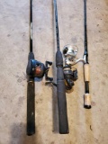 (3)ROD AND REELS- QuantumLite, Cardinal/Shakespeare, Berkley/Guide Series