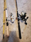 (2)ROD AND REELS- Eaglr Claw/Regal-z, Integra/Jarvis Walker