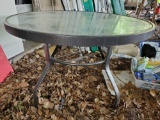 Glass top Patio dining table , 42