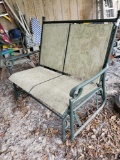 Lightweight Patio Glider, rounded metal frame