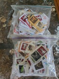 STAMPS! two stuffed bags