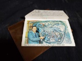 vintage WALT DISNEY postcards DISNEYLAND, envelope booklet